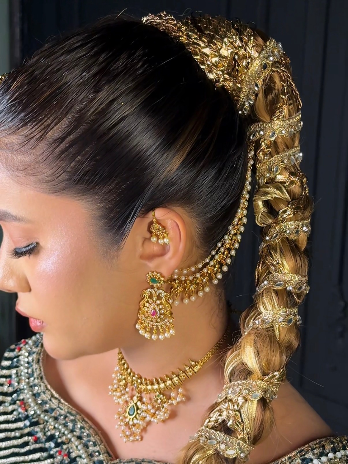 Best Bridal Hair styling in lahore -Me Makeup & Hair salon